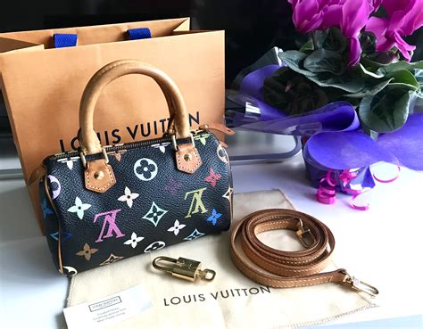 louis vuitton mini speedy multicolor black|Louis Vuitton nano speedy price.